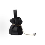 PRADA Re-Nylon triangular metal logo handbag, small size for women, black